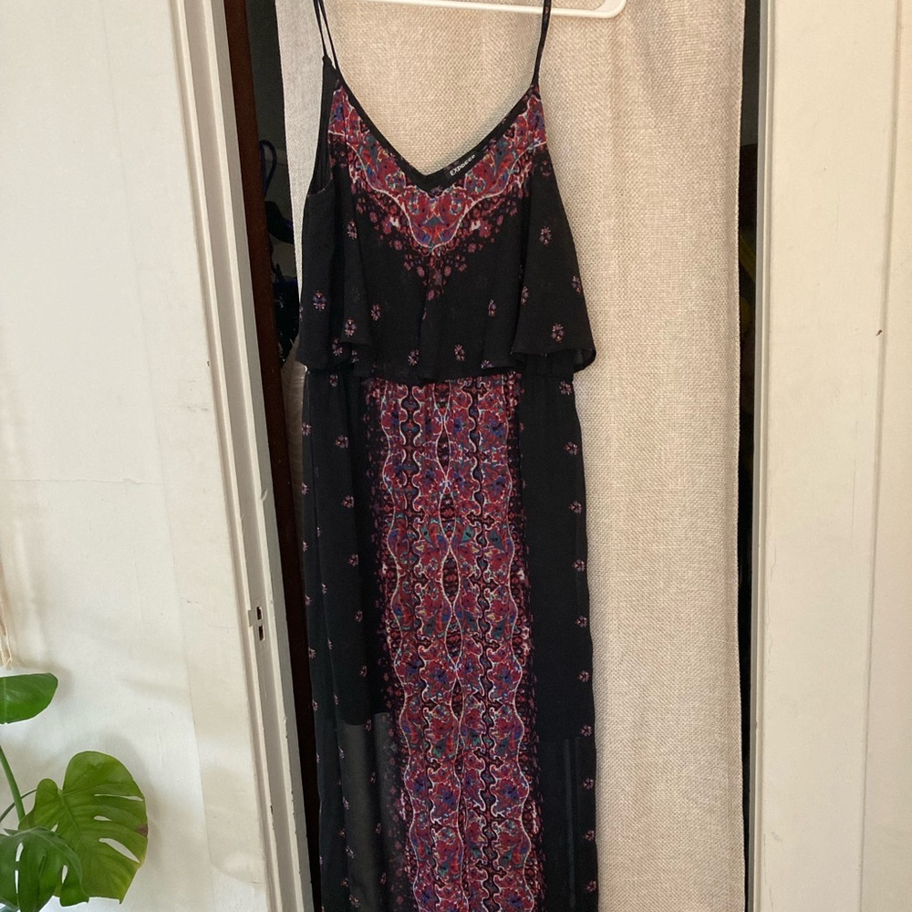 Express Maxi Dress with Slit - Size S